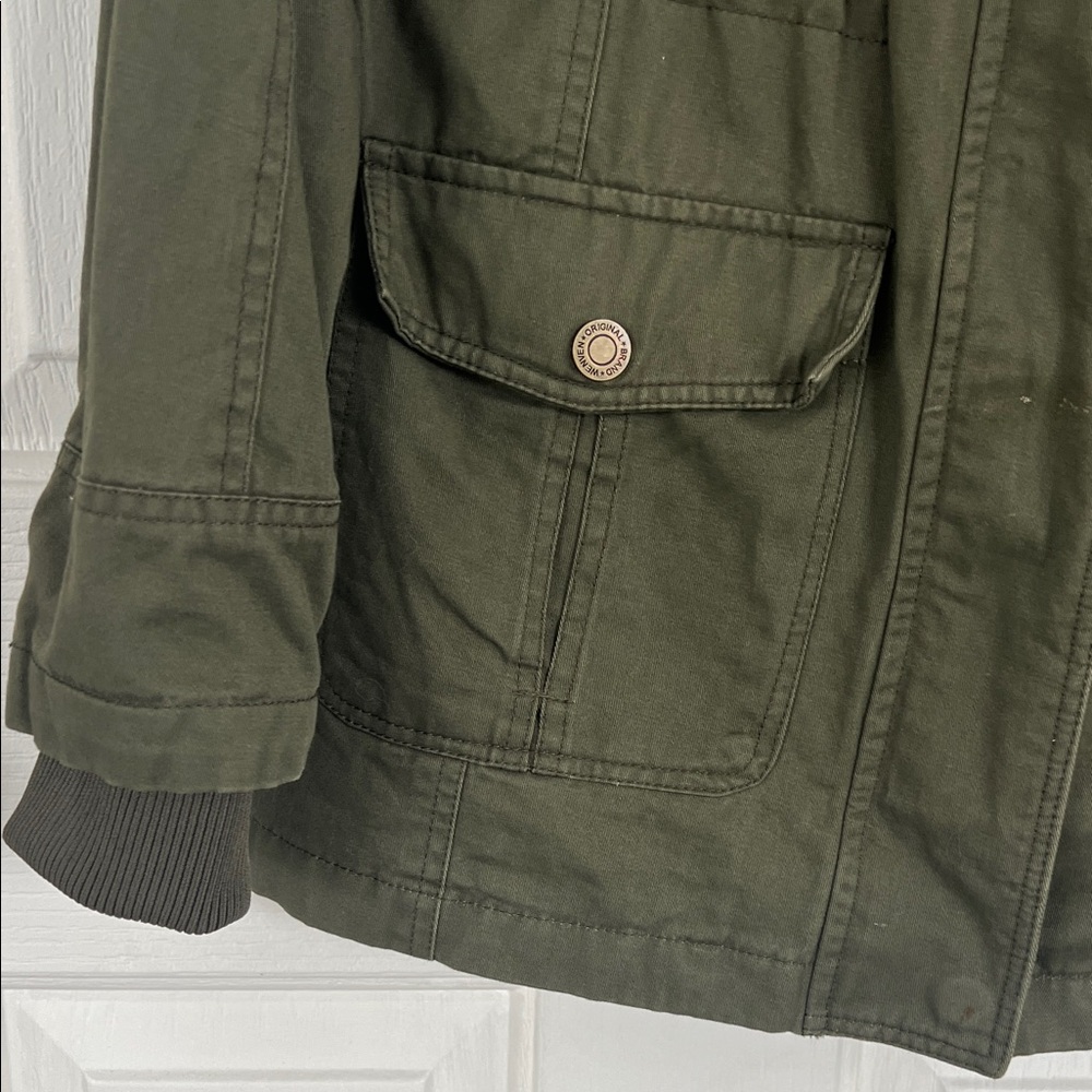 Olive Utility Jacket - Picture 3 of 5